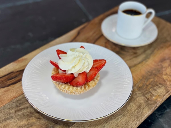 Aardbeien Flan